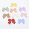 20Pcs 35*25mm Wool Bow Tie Applique for DIY Clothes Hat Shoes Sewing Supplies Patches Headwear Hair Loop Accessories