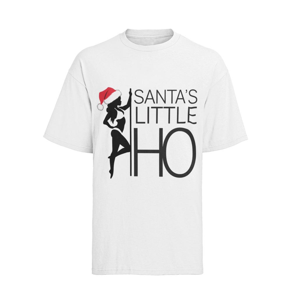 Funny XMAS Christmas FCK bitch SANTA_S LITTLE HO T-Shirt Mens Womens Tees Top Mens