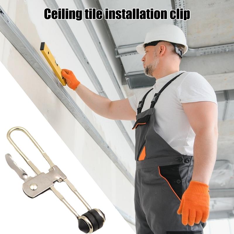 Подвесные потолочные зажимы Установить потолочный зажим и монтажные клипсы для плитки Подвесной потолок Ручные инструменты Многофункциональная установка
