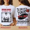 2026 Bruno Mars Романтический Тур Футболка Дата Турнира Задняя Сторона Двусторонняя Хлопковая Футболка Удобная, Дышащая, Высококачественная Ins
