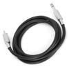 Audio Cable 3.5mm (1 8 Inch) Male to 6.35mm (1 4 Inch) Male TRS Stereo Audio Adapter CableBlack 1.5m   4.9ft