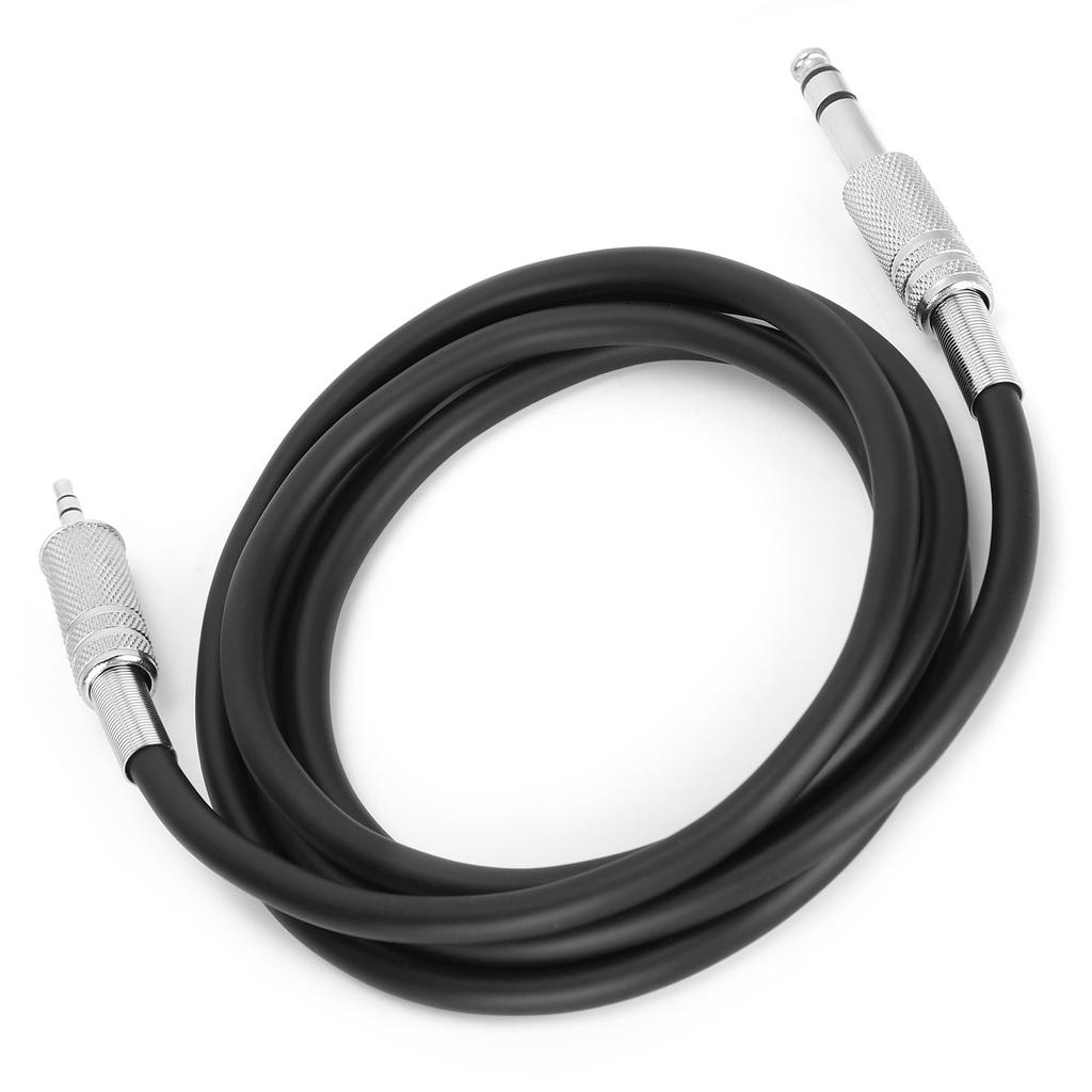 Audio Cable 3.5mm (1 8 Inch) Male to 6.35mm (1 4 Inch) Male TRS Stereo Audio Adapter CableBlack 1.5m 4.9ft