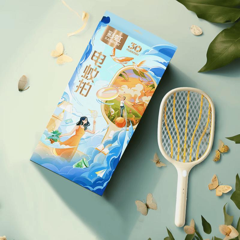 Rainbow T6108 Rechargeable Electric Mosquito Swatter
