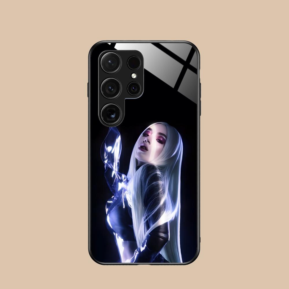 Модный чехол для мобильного телефона Ava Max из стекла для Samsung Galaxy S26 S25 S24 S23 S22 S21 S20 Note20 Plus FE Ultra Цветная крышка