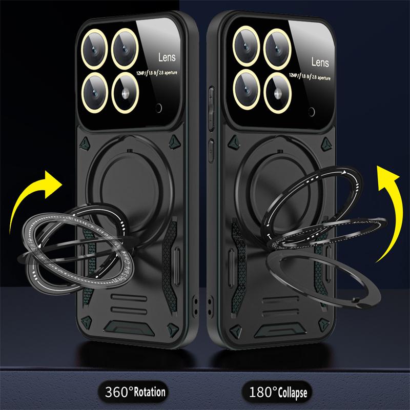 Для Poco X6 Pro 5G чехол магнитное кольцо бронированные чехлы для телефонов Poko Little X6 X 6 Pro X6pro Pocox6pro защита камеры задняя крышка