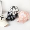 Hot Spring and Autumn Hat Men's Embroidery Letter Plaid Baseball Cap Big Head Circumference Peaked Cap Women