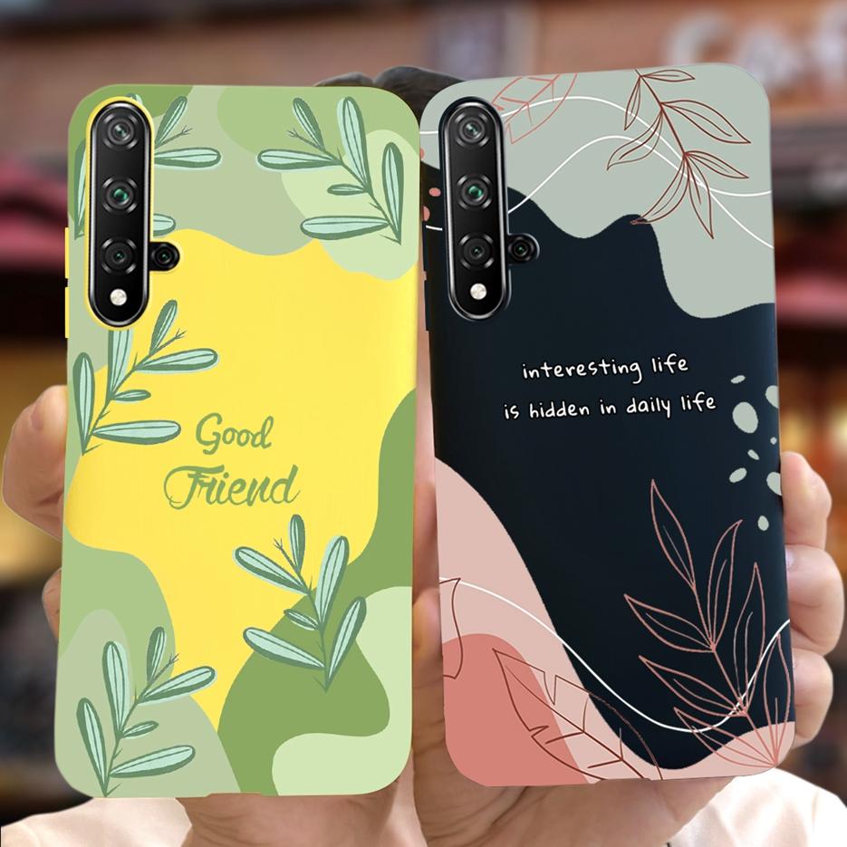 For Huawei Nova 5T Case Honor 20 Fashion Art Painted Cover Soft Slim Phone Case For Huawei Nova 5T 5 T Honor20 Back Cover Bumper