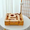 Cat Scratch Maze Box Cats Nail File 3 In 1 Enrichment Box Interactive Self-Play Cats Puzzle Toy for Indoor Cats Entertainment And Mental Stimulation