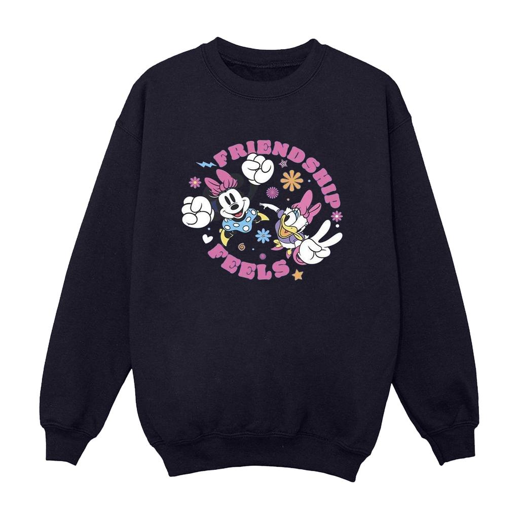 Disney Womens/Ladies Minnie Mouse Daisy Friendship Sweatshirt
