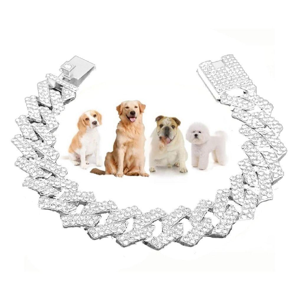 Individualistic Zinc Zinc Alloy Durable with Dogs Chains Dogs Necklace Cat Collar Pet Accessories