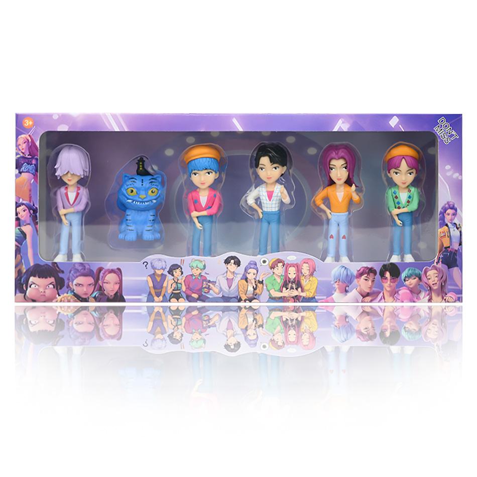 Hot Kpops Devil Hunter Rumi Zoe Mira Anime Polyvinyl Chloride Character Collection Desktop Trinkets Childrens Gift