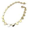 [P4375] - Gold Plated Bracelet 'Love' - 18 Cm 6 Mm