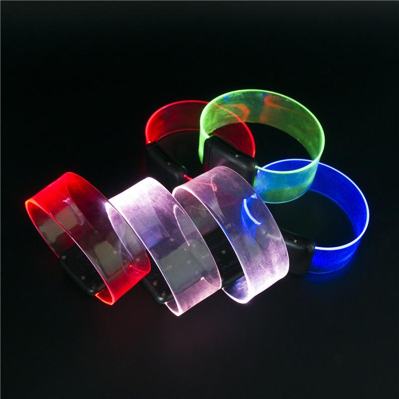 Магнитный светодиодный браслет с RGB-подсветкой, реагирующий на звук, для мероприятий