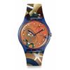 Часы ЖЕНЩИНЫ ПТИЦА В ЛУННОМ СВЕТЕ SO29Z136 Синий [Swatch] MIRO'S &