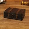 With Lock Wooden Antique Storage Box Multiple Sizes Treasure Decorative Box  Exhibition
