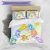 3pcs Duvet Cover Set (1*Duvet Cover + 2*Pillowcase, Without Core), Care Bears Print Bedding Set, Bedroom Decor, All‑Season, Birthday Gift