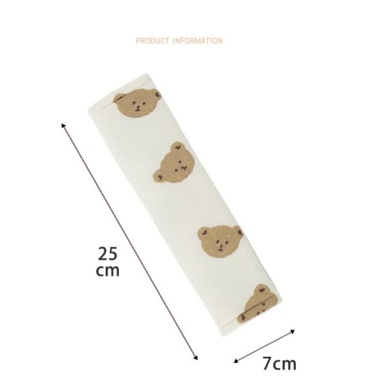 2 шт. Наплечник на ремень безопасности автомобиля, украшение салона, защита, мультяшный, креативный, страховочная накладка, аксессуары, женский, на все сезоны