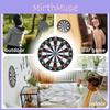 Большой двусторонний набор мишени для дартса 17 дюймов из фиброкартона, идеально подходит для семейного развлечения