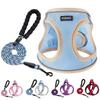 PUKAKO Dog Harness and Cat Lead Body Small Dog Cat Mesh Gentle On the Easy To Put On and Take Pull Cute Set, Harness, Dog, Harness, Clothes, Material,