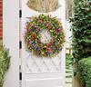 33cm Artificial Wreath Eucalyptus Simulation Flower Wreath 3D Fake Flower  Wedding Decor