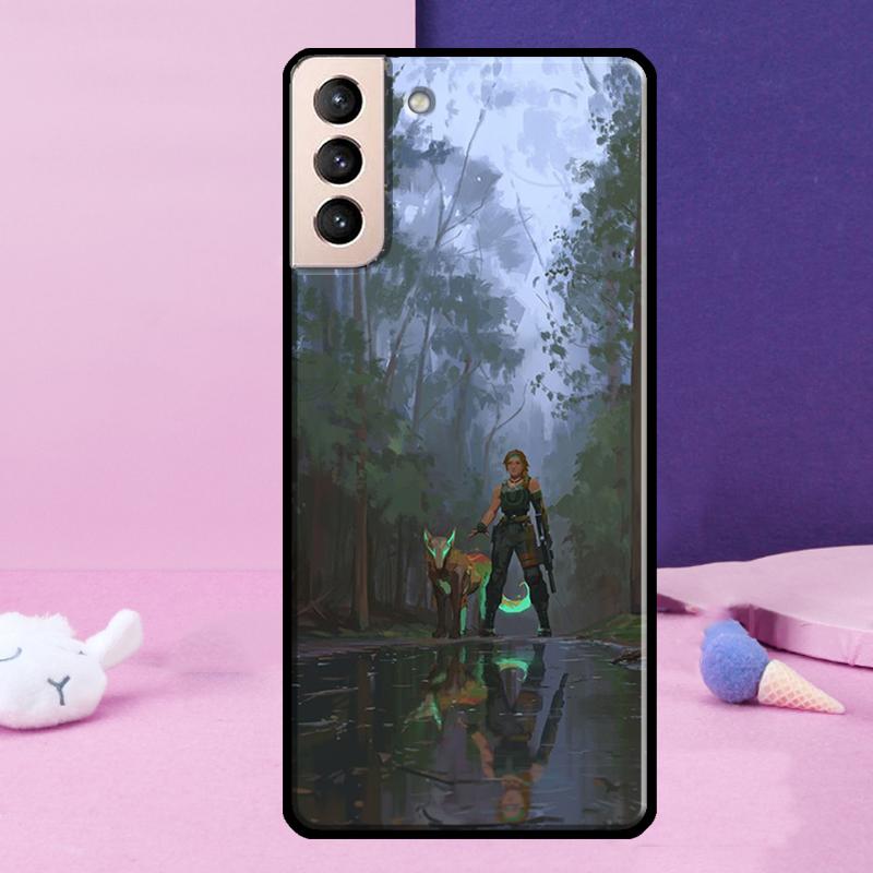 V-Valorant Phone Case For Samsung Galaxy S24 Ultra S25 Ultra S9 S10 S20 S21 S22 Plus S23 S24 FE Cover