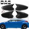 Bracingo для Hyundai Veloster 2012-2017, автомобильное зеркало заднего вида, крышка OX Horn, боковое углеродное волокно/глянцевый черный 2