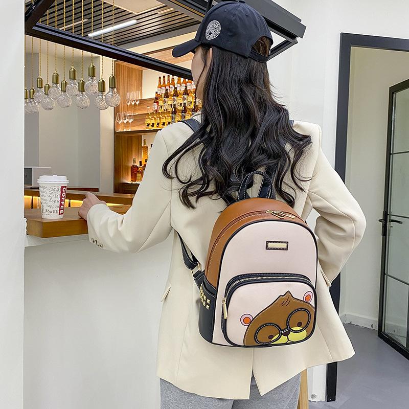 Школьная сумка с рисунком кавайного медведя, женская мода, повседневные рюкзаки с принтом, женские дорожные рюкзаки