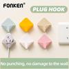 Plug Wall Mount Bracket Holder Creative Kitchen Adhesive Hooks Plug Storage Plug Hook Wire Hook Sticky Hook