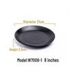 Melamine Black Imitation Porcelain Plate - Versatile Dish for Hot Pot, Barbecue, and Cold Dishes