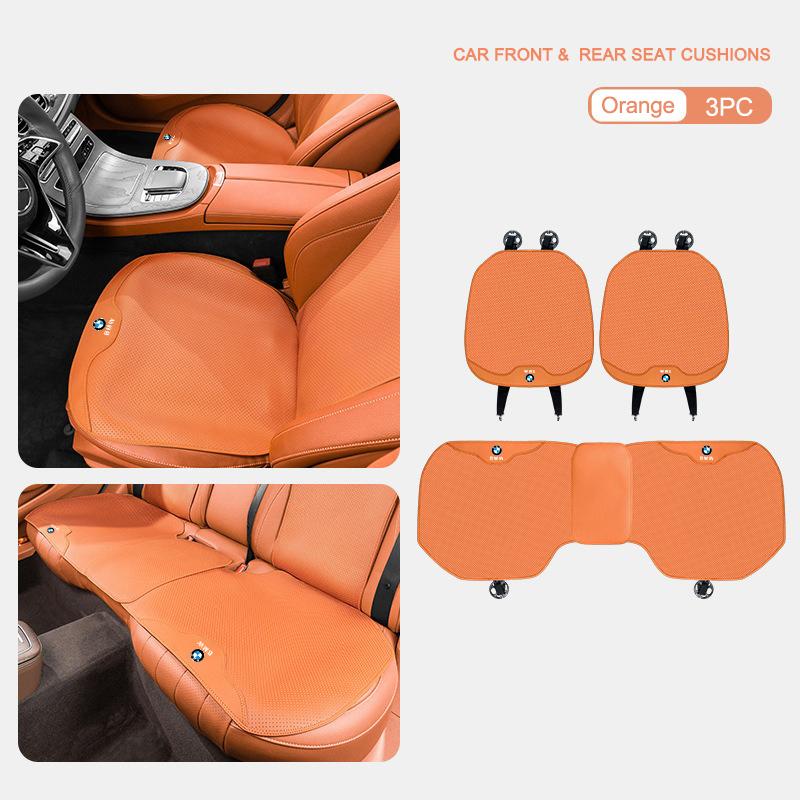 UVGK5 Car Seat Cover Sweatproof Breathable Anti-slip Seat Mat Pad For BMW 3 5 7 Series G11 G12 G30 G31 G32 G07 X3 X4 X5 X6 X7 Sticker