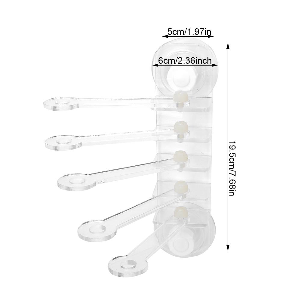 Acrylic Transparent Aquarium Five Claw Life Tree Shape Coral SPS Button 5 Hole Frag Rack Base Fish Accessories