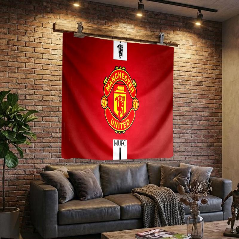 1PC Maidstone United Crest Tapestry, Unique Design Tapestry, Wall Decor for Bedroom,Livingroom, Playroom,Heartwarming Fan Holiday Gifts