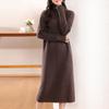 Женское кашемировое платье Qinghe кашемир 30% кашемир 70% шерсть осенне-зимняя кашемировая юбка мягкая и теплая