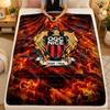 Flannel BlanketOGC Nice FC Warm Soft Throw Blanket for Indoor Sofa Bed Living Room Use