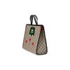 Gucci handbag Cartoon cat five-pointed star patch with presbyopic logo, canvas and leather, Tote bag, Tote bag, shopping bag, handbag, children's bag