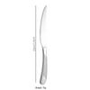 Набор ножа и вилки для стейка из нержавеющей стали Star Diamond - 2 предмета западной столовой посуды