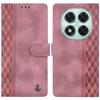 For Xiaomi Redmi Note 14 Pro 4G Leather Case Imprinted Checkered Pattern Wallet Stand Flip Phone Cover