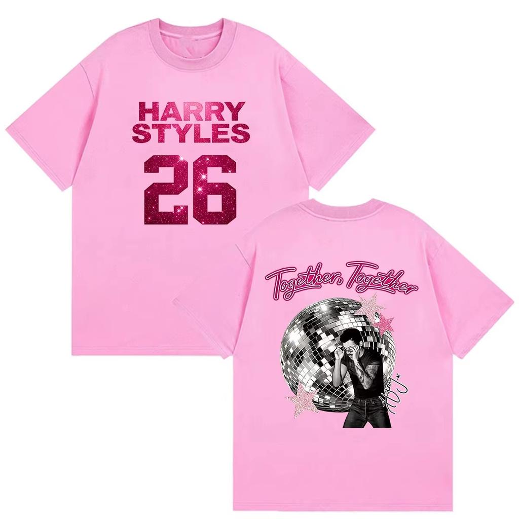 Unisex Lightweight Casual Outdoor Short Sleeve T-Shirt, Hot Selling Harry Styles Together Album 2026 Graphic Y2K Fashion