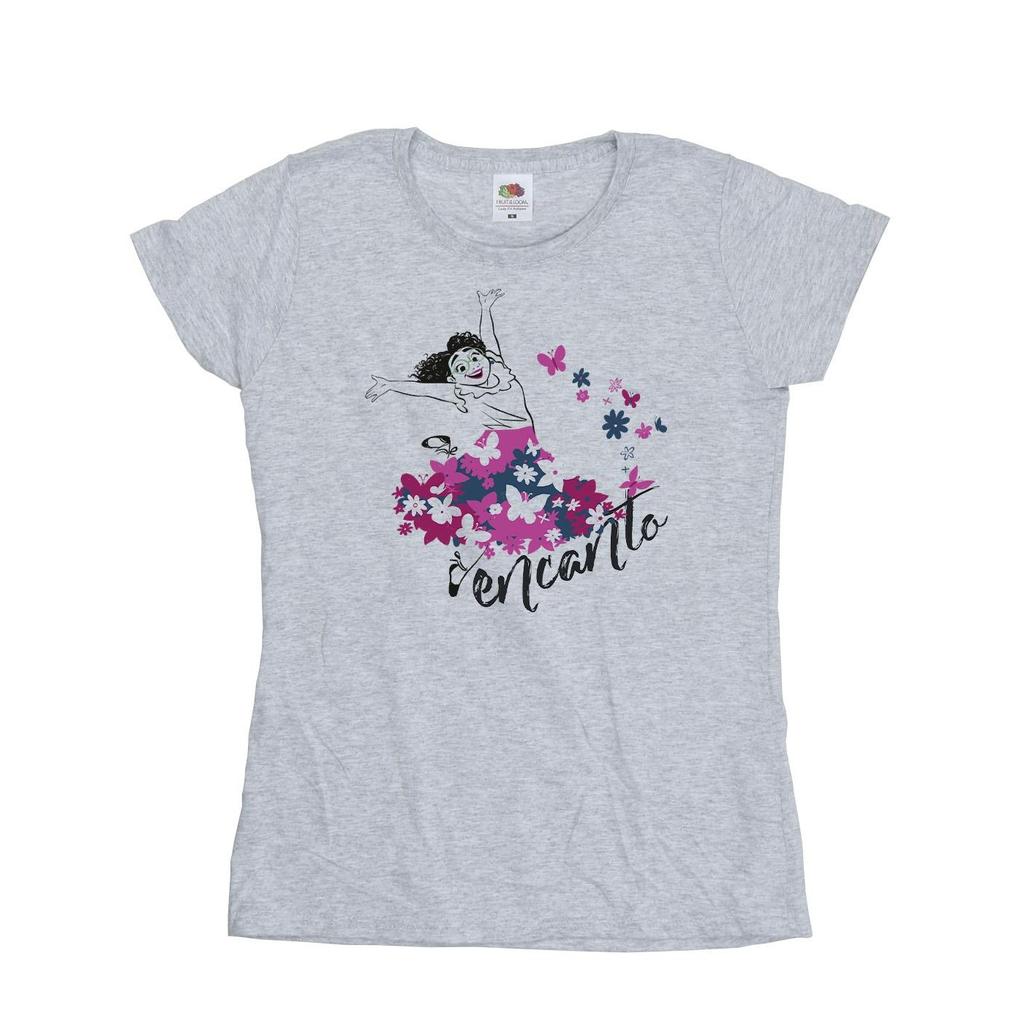 Disney Womens/Ladies Encanto Mirabel Flower Cotton T-Shirt