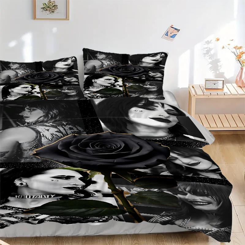 3Pcs Dark Beauty Collage Bedding Sets For All Sizes New 3D Printed Bed Cover Comforter Duvet Cover Pillowcase Bedroom Decoration