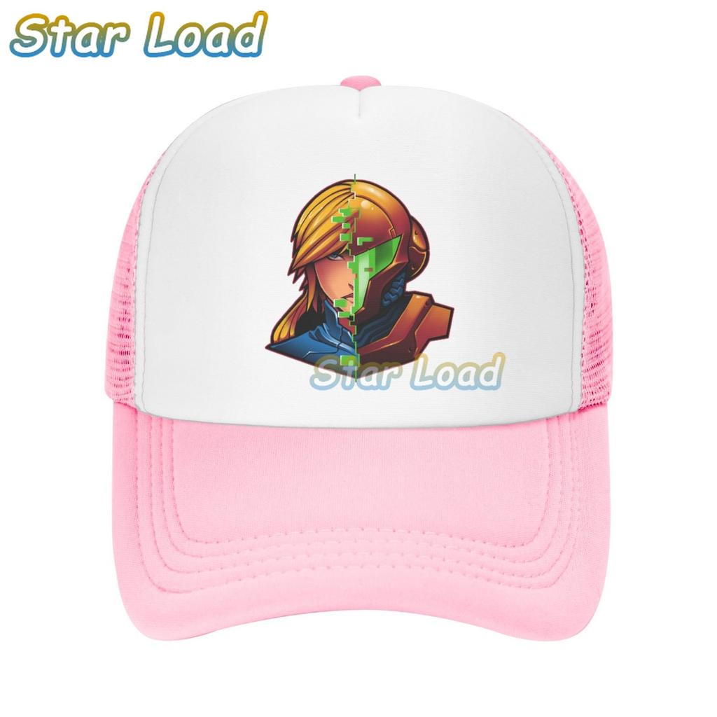 Модные крутые бейсболки, шляпы дальнобойщика, ковбойская фуражка Supre Metroid с логотипом Samus, солнцезащитные козырьки для экшн-игры для любителей игр