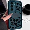 Чехол TPU с рисунком в виде сердечек для милой девушки для Samsung Galaxy S24 FE S23 S22 Ultra A16 A55 A54 A35 A34 A52 A15, мягкий силиконовый противоударный матовый чехол для телефона