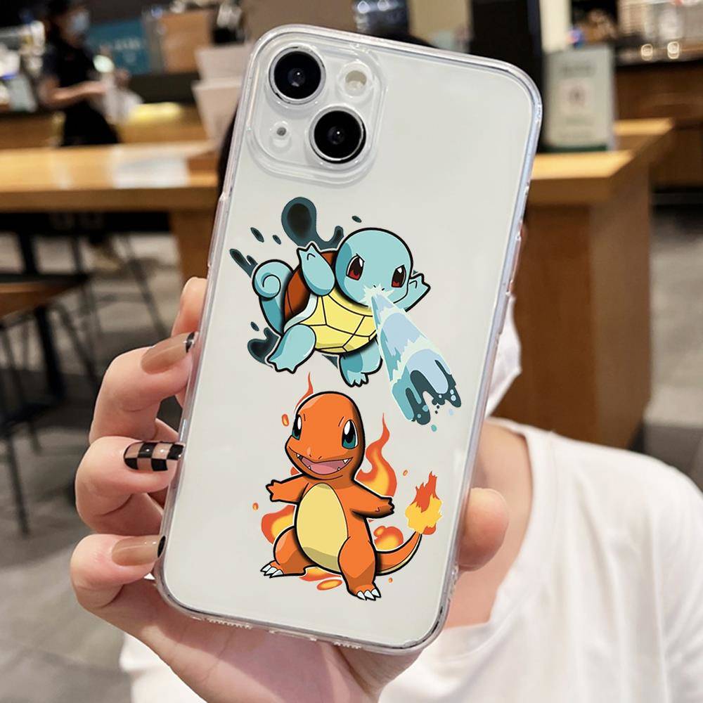 Чехол E-50 Pokemon Dragon для iPhone 7 8 11 12 13 14 15 16 Pro Max Plus Mini Xiaomi Redmi A3 9A 9C 10A 10C 13C Note 9 11 Realme Narzo C30 C55