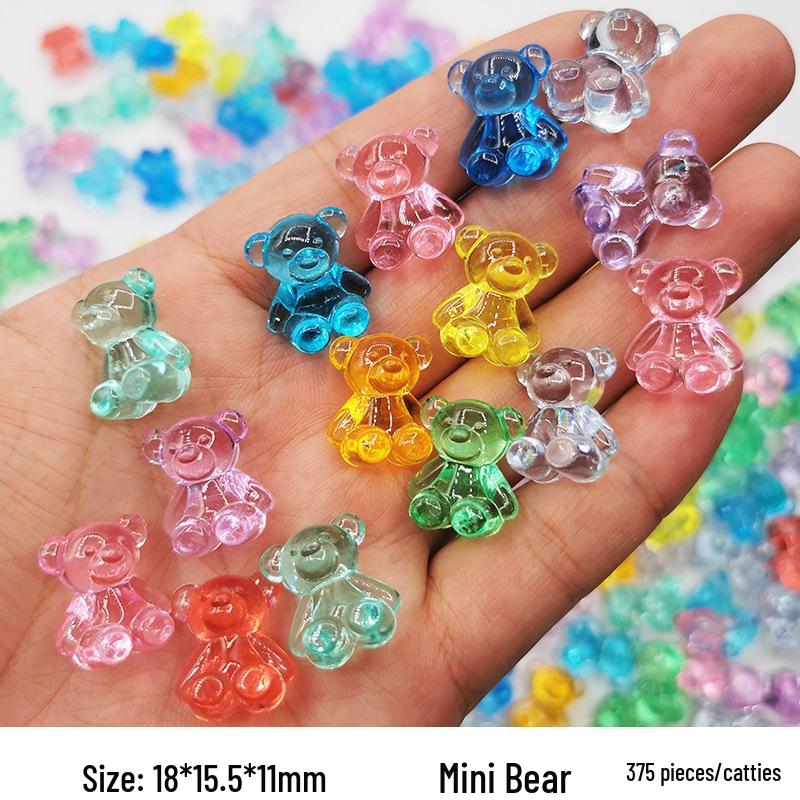 Colorful Mini Acrylic Milk Bottle Cartoon Ornaments - Cute Handmade DIY Decorative Accessories