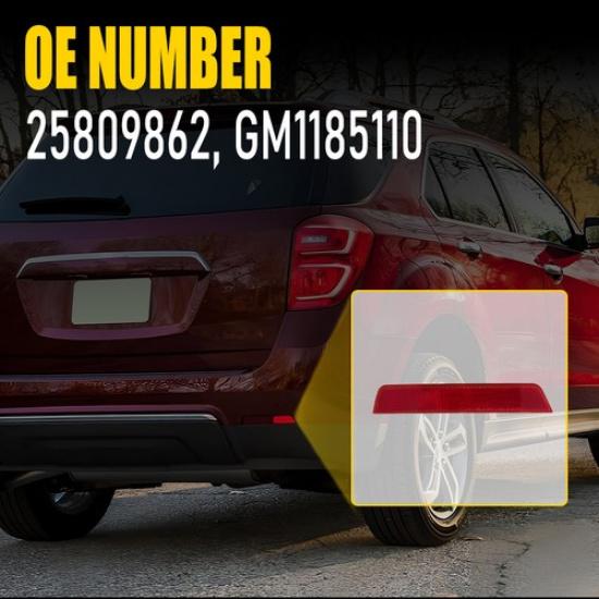 Rear Bumper Reflector Light RH Passenger Side For Chevrolet Equinox 2010-2017 US