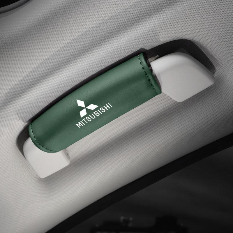 1Pcs PU Leather Roof Handle Anti-scratch Protector Case For Mitsubishi Ralliart Outlander Ex Attrage Xpander Mirage Pajero L200