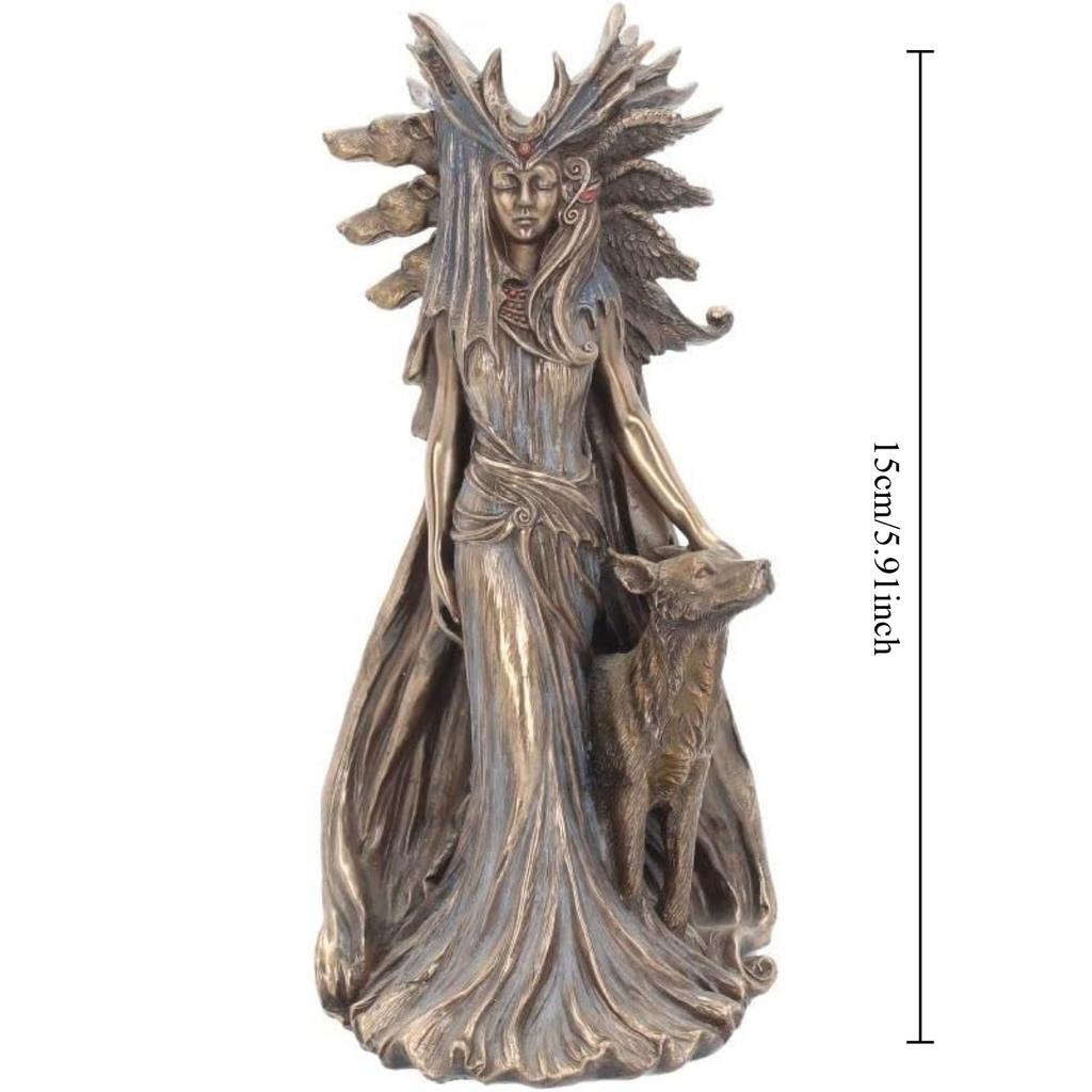 15cm Hecate Greek Goddess of Magic with Her Hounds Figurine, Resin