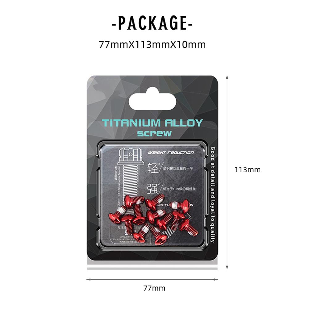 12 шт. Болты ротора дискового тормоза M5x10мм Велосипедные запчасти MTB Горный велосипед Тормозные винты