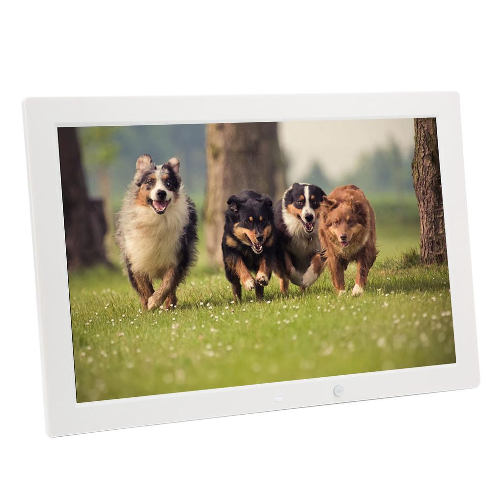 Digital Photo Frame 1080P Electronic Photo Frame Support Intelligent Remote Control 100‑240V 17in