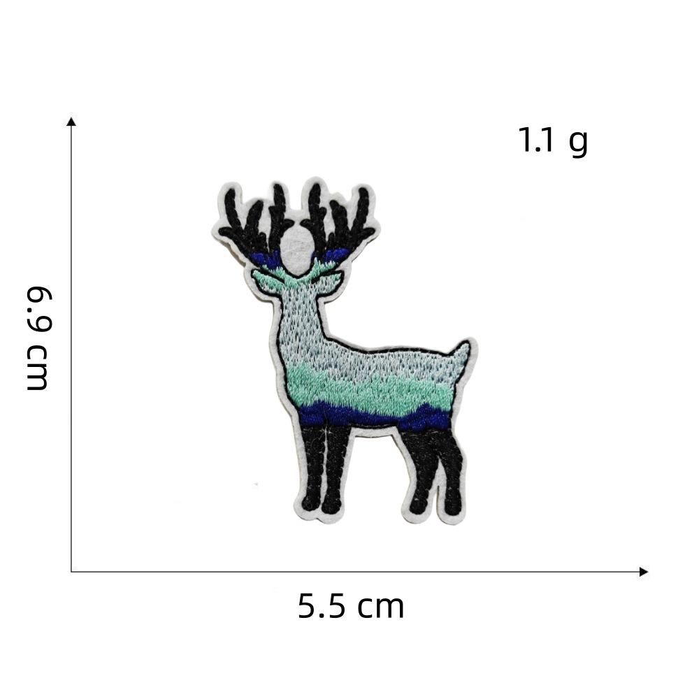 Персонализированная тканевая наклейка серии «Синий», граффити-декор, мультяшная, для гитары, чемодана, компьютера, вышивка, термоклейкая наклейка